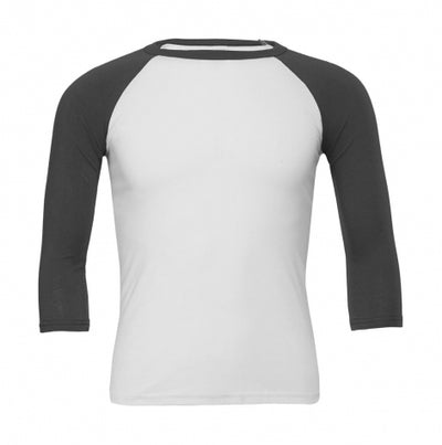 Bella+Canvas Unisex 3/4 Sleeve Baseball tee t-paita