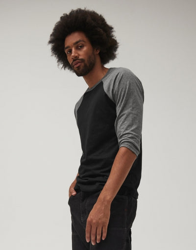 Bella+Canvas Unisex 3/4 Sleeve Baseball tee t-paita