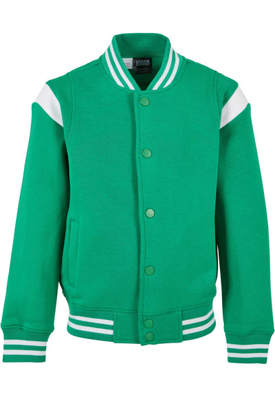 Urban Classics Boys Inset College Sweat Jacket nuorten Takki