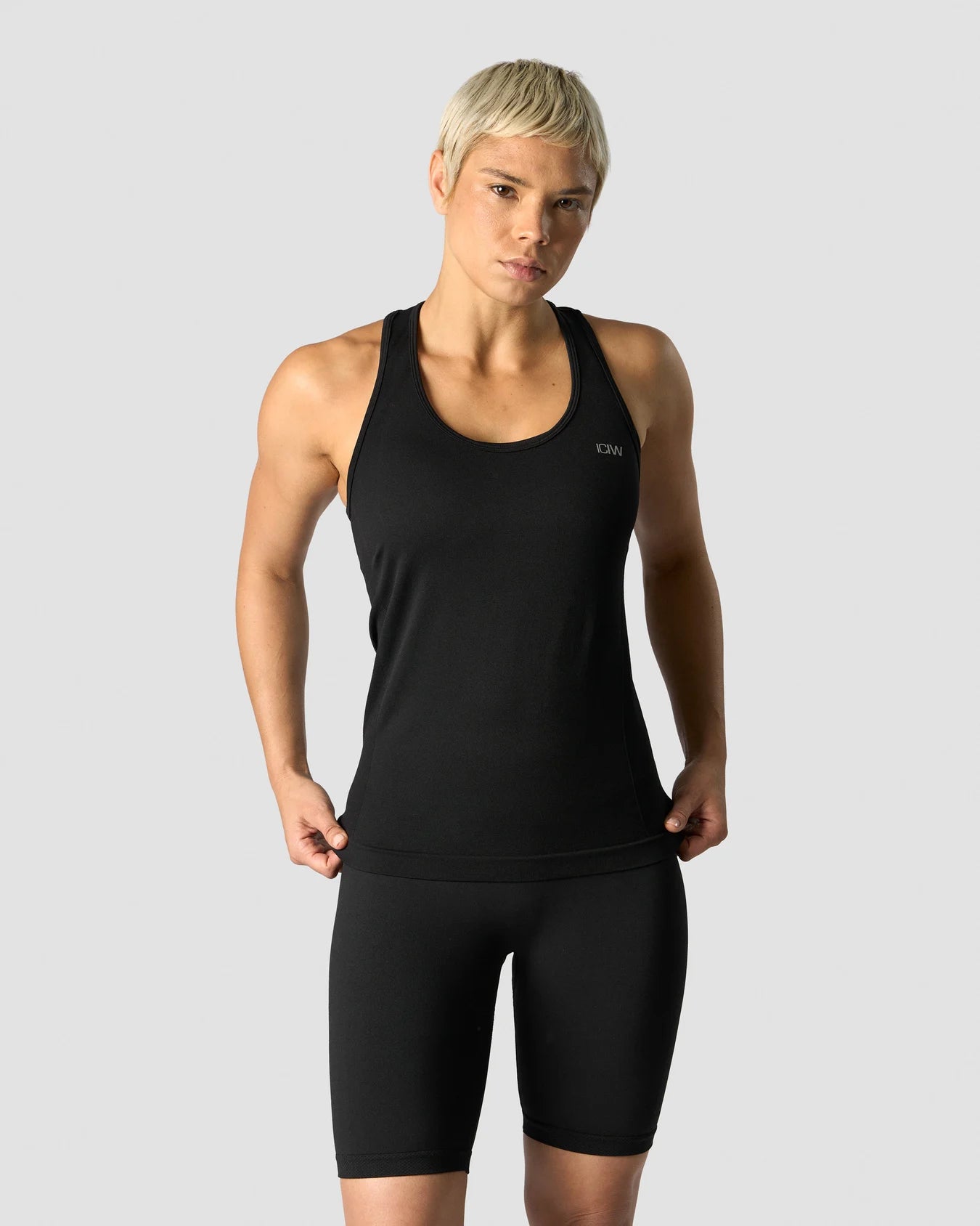 ICANIWILL Define Seamless Tank Top Black